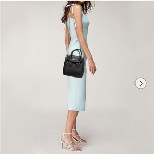 Alexander McQueen Black Leather Medium Heroine Satchel